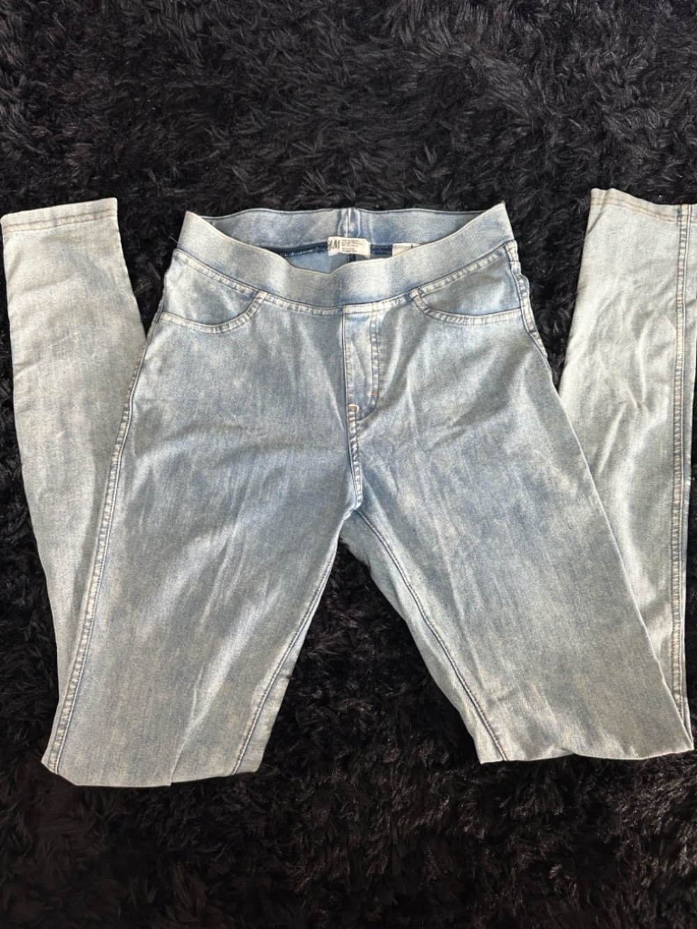 H&M Light Blue Stretch Skinny Jeggings